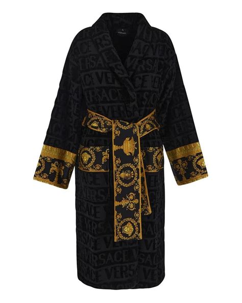 versace black robes|versace i love baroque bathrobe.